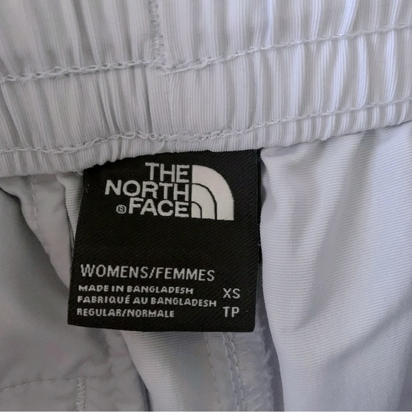 The North Face Gray Light Blue Flashdry Nylon Pants Size XS Athleisure Athletic - Picture 6 of 11